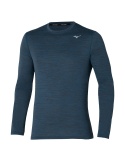 Mizuno Impulse Core LS Tee  Blue Wing Teal