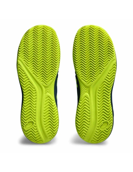 Asics Gel Resolution 9 GS Junior Clay Mako Blue/Safety Yellow