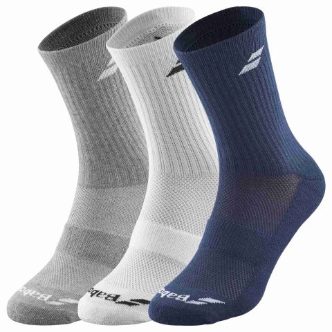 Babolat Socks Grey/Blu/White (3 paia)