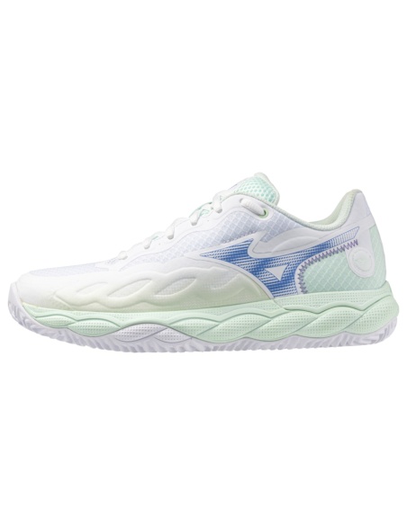 Mizuno Wave Enforce Court Clay White/Frontier Blue/Bay