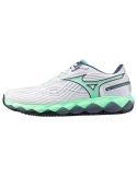 Mizuno Wave Enforce Tour 2 Clay White/Neo Mint/Vintage Indigo