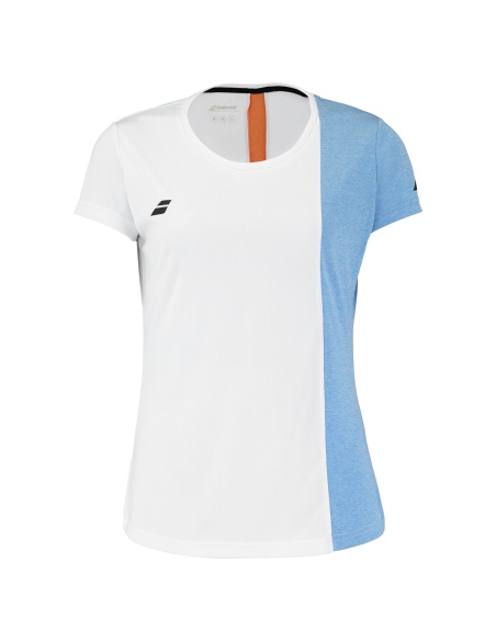Babolat Play Cap Sleeve Top White/Light Blue