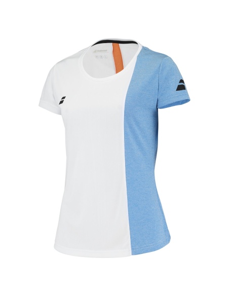 Babolat Play Cap Sleeve Top White/Light Blue