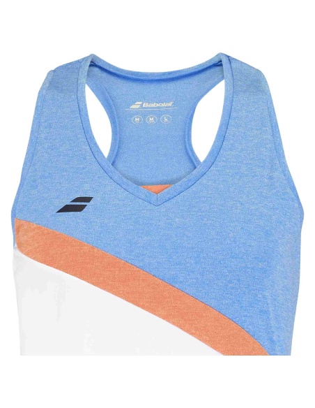 Babolat Play Tank Girl White/Blue Babolat Play Tank Girl White/Blue