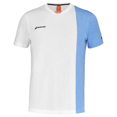 Babolat Play Crew Neck Tee White/Blue