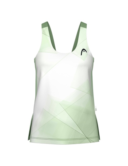 Head Spirit Tank White/Celery Green