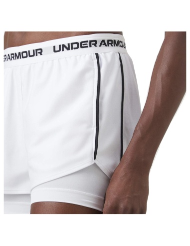 Under Armour Tech Play Up Shorts 2in1 White
