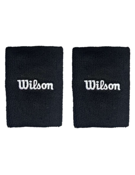 Wilson Wristband Wide Terry Black