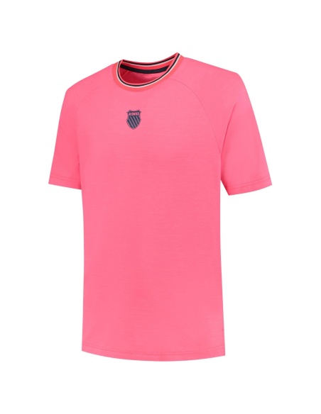K-Swiss Hypercourt Crew 4 T-shirt Pink