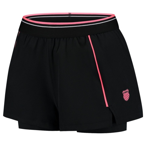 K-Swiss Hypercourt Shorts Black/Pinlk