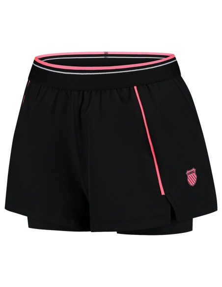 K-Swiss Hypercourt Shorts Black/Pinlk