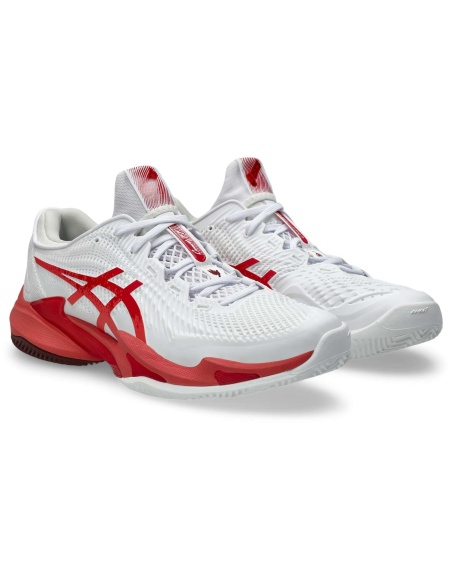 Asics Court FF 3 Clay White/Electric red
