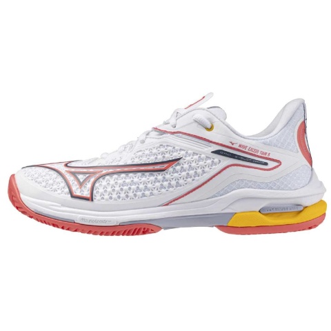 Mizuno Wave Exceed Tour 6 Clay White/Calypso Coral/Icelandic