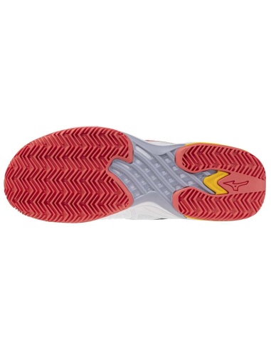 Mizuno Wave Exceed Tour 6 Clay White/Calypso Coral/Icelandic