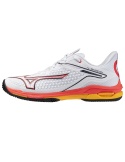 Mizuno Wave Exceed Tour 6 Clay White/Fiery Coral/Citrus