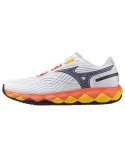 Mizuno Wave Enforce Tour 2 Clay White/Baritone Blue/Fiery Coral