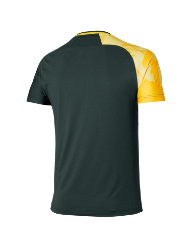 Mizuno Shadow T-Shirt Black/Vibrant Yellos