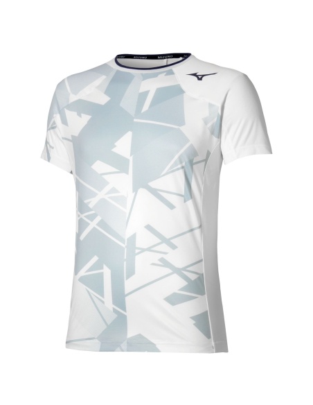Mizuno Shadow Graphic T-Shirt White/Grey