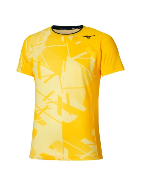 Mizuno Shadow Graphic T-Shirt Vibrant Yellow
