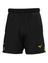 Mizuno Amplify 8in Short Black/Vibrant Yellow
