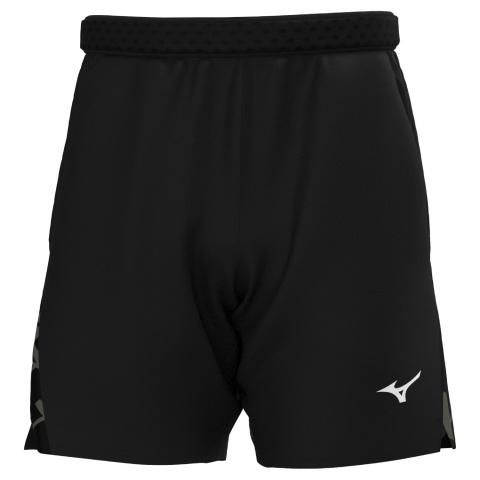 Mizuno Amplify 8in Short Black/Grape Leaf