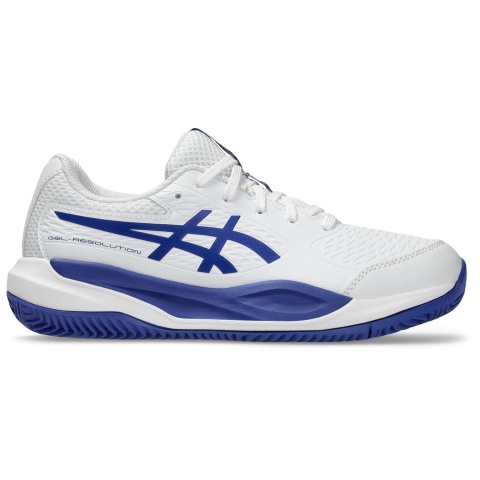Asics Gel Resolution X GS Junior Clay White/Dark Cobalt