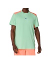 Asics Court T-Shirt Mentol/Vivid Coral