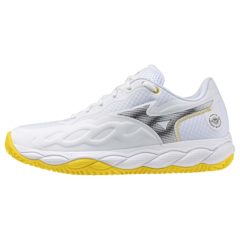 Mizuno Wave Enforce Court Clay White/Vibrant Yellow