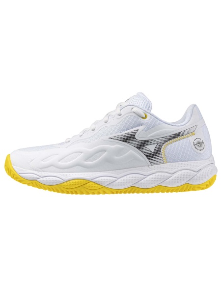 Mizuno Wave Enforce Court Clay White/Vibrant Yellow