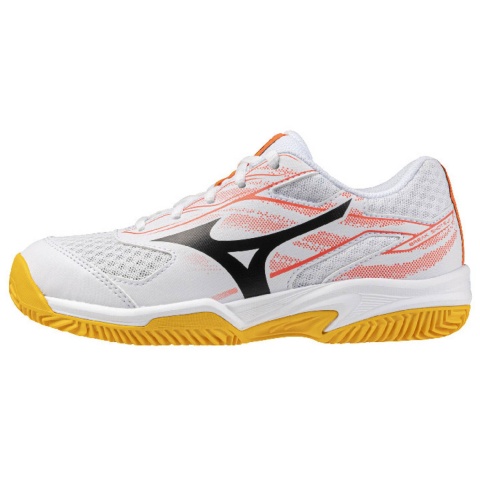 Mizuno Break Shot 5 Clay Junior white/Calypso Coral