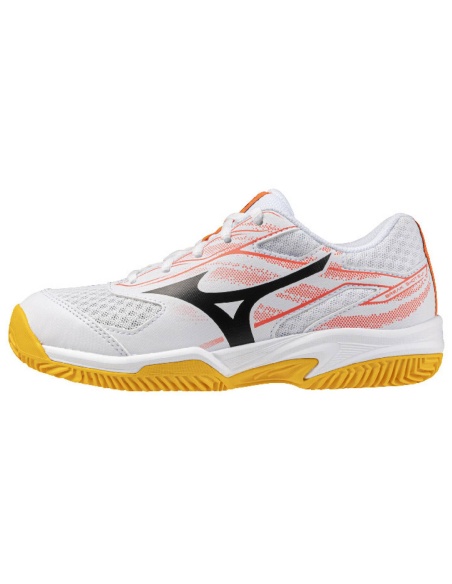 Mizuno Break Shot 5 Clay Junior white/Calypso Coral