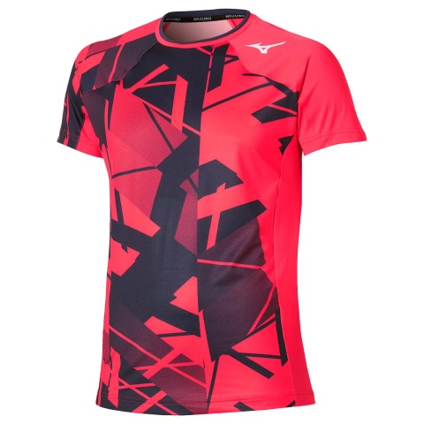 Mizuno Shadow Graphic T-Shirt Vibrant Red