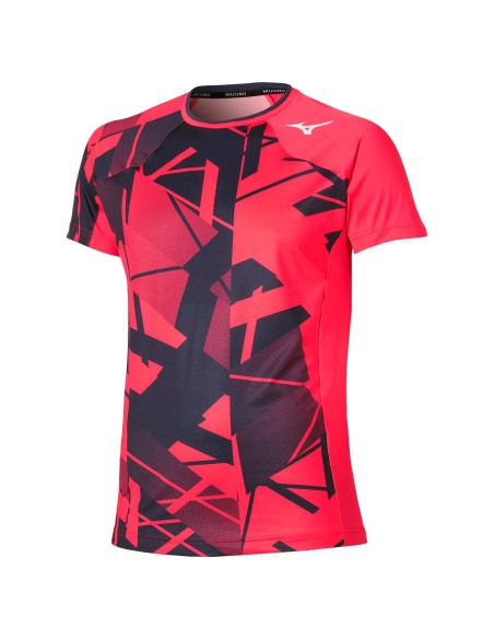 Mizuno Shadow Graphic T-Shirt Vibrant Red