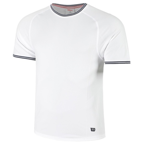 WIlson Court Performance Crew Tee White