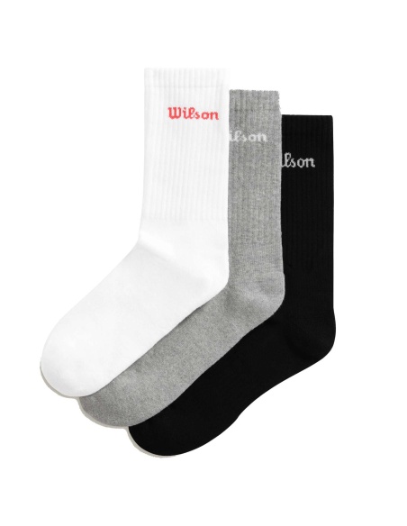 Wilson Crew Logo Socks  (3 Paia)