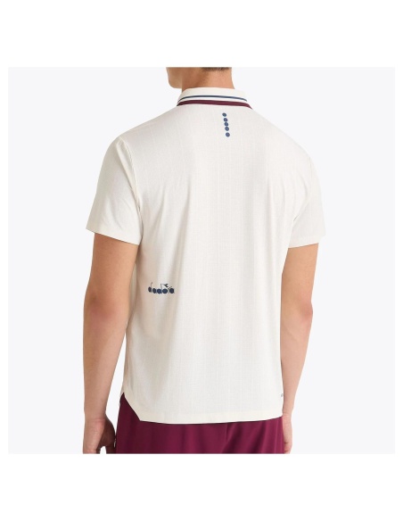 Diadora Polo Icon Bianco Sospiro