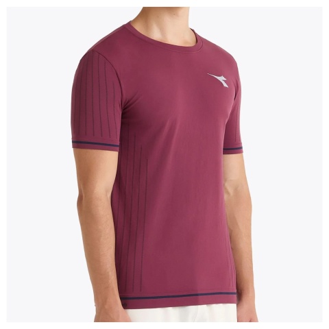 Diadora T-Shirt Stratouno Rosso Granata