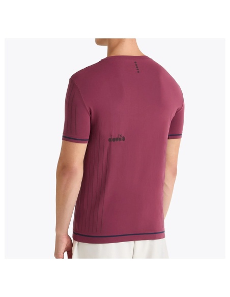 Diadora T-Shirt Stratouno Rosso Granata