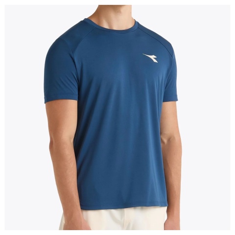 Diadora T-Shirt Tennis Blu Gagliardetto