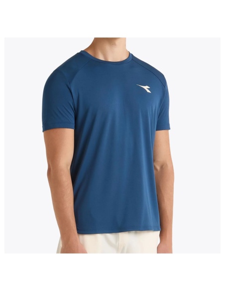 Diadora T-Shirt Tennis Blu Gagliardetto
