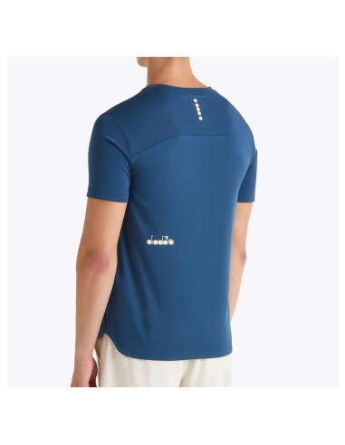 Diadora T-Shirt Tennis Blu Gagliardetto