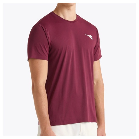 Diadora T-Shirt Icon Rosso Granata