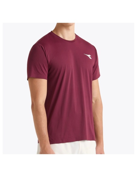 Diadora T-Shirt Icon Rosso Granata