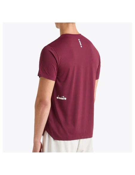 Diadora T-Shirt Icon Rosso Granata