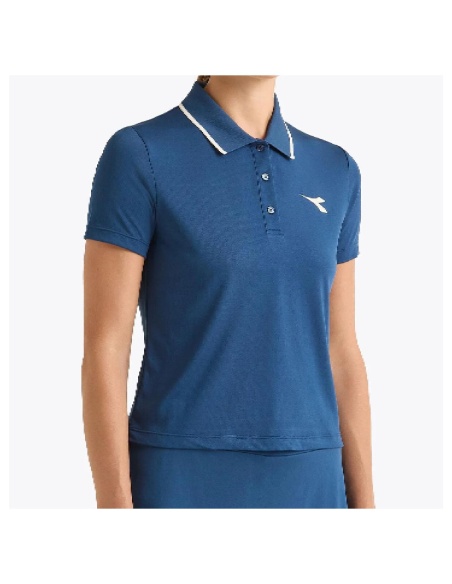 DIadora SS Polo Blu Gagliardetto