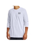Under Armour LS Left Chest White