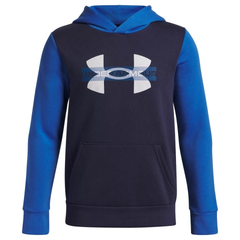 Under Armour Rival Fleece Hoodie Junior Blue Atlantis
