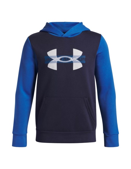 Under Armour Rival Fleece Hoodie Junior Blue Atlantis
