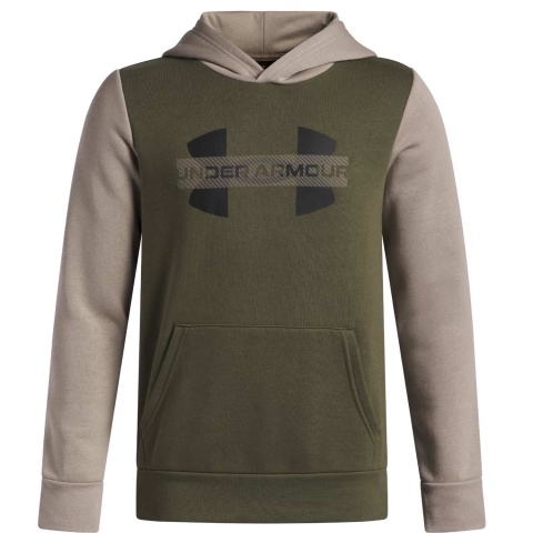 Under Armour Rival Fleece Hoodie Junior Marine Green