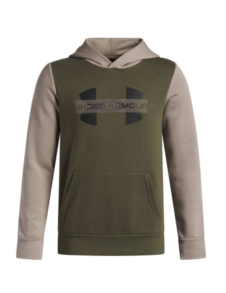 Under Armour Rival Fleece Hoodie Junior Marine Green